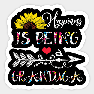 Happiness is being a grandma mothers day gift Sticker